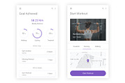 Fitness & Gym Workout Adobe XD App, an UI Kit Template by themelove (Thumbnail 7 of 9)
