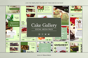 Cake Gallery Social Media Kit