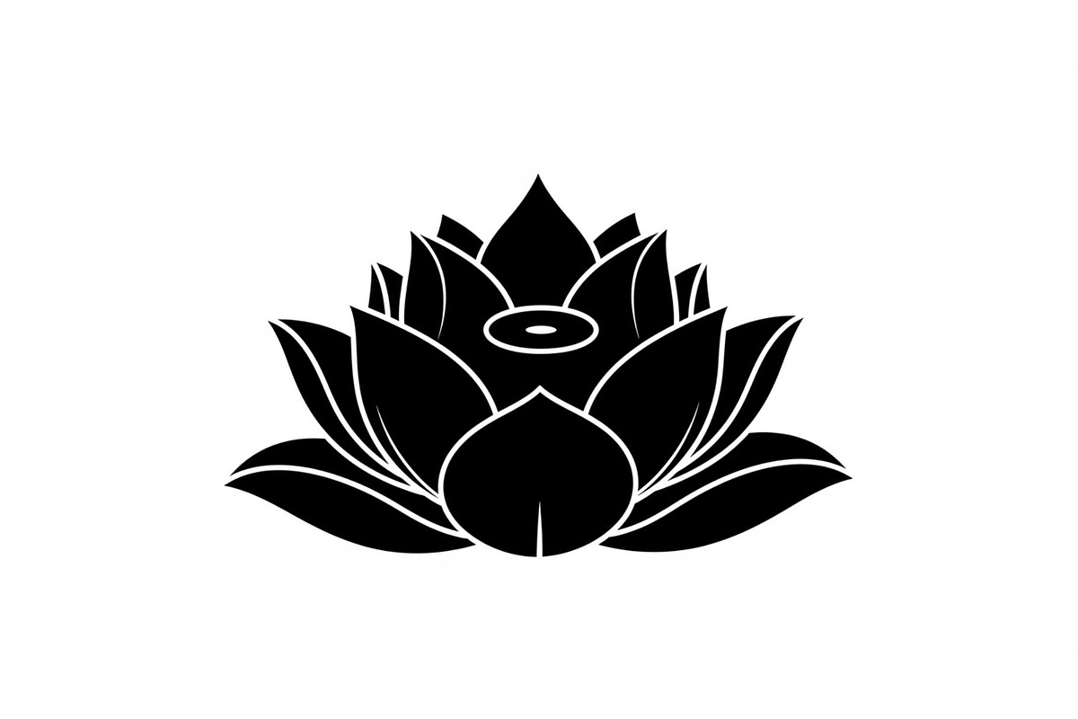 Lotus Flower Silhouette Vector Bundl, an Illustration by Creativeshirt (Photo 50 of 51)