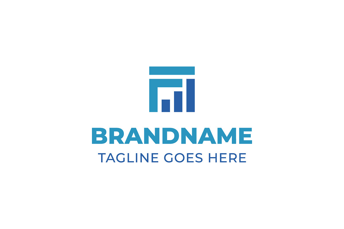 Letter F Finance Chart Logo, a Branding & Logo Template by Pray Art Design Studio