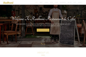 Radhuni - Restaurant Template