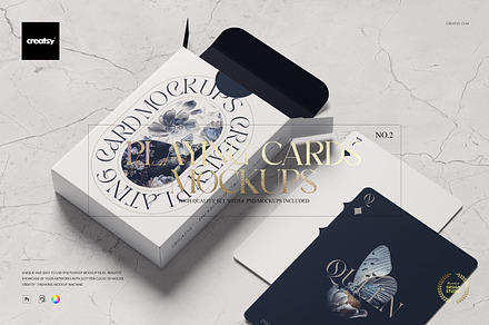 Playing Cards Mockup Set v.2, a Packaging Mockup by creatsy5