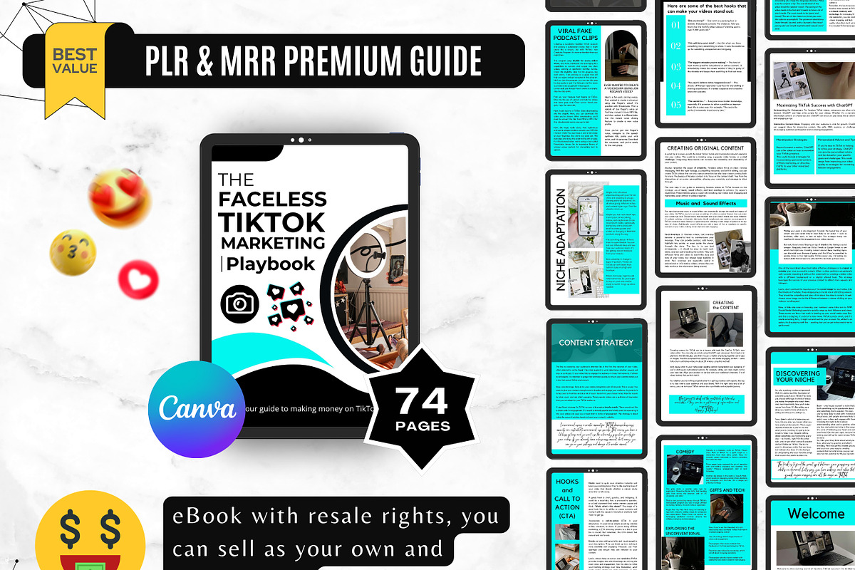 The Faceless TikTok Marketing eBook, a Marketing Template by Digital Content Mix (Photo 3 of 6)