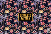 Japanese Floral Embroidery Pattern, a Pattern Graphic by Creative Store (Thumbnail 4 of 5)