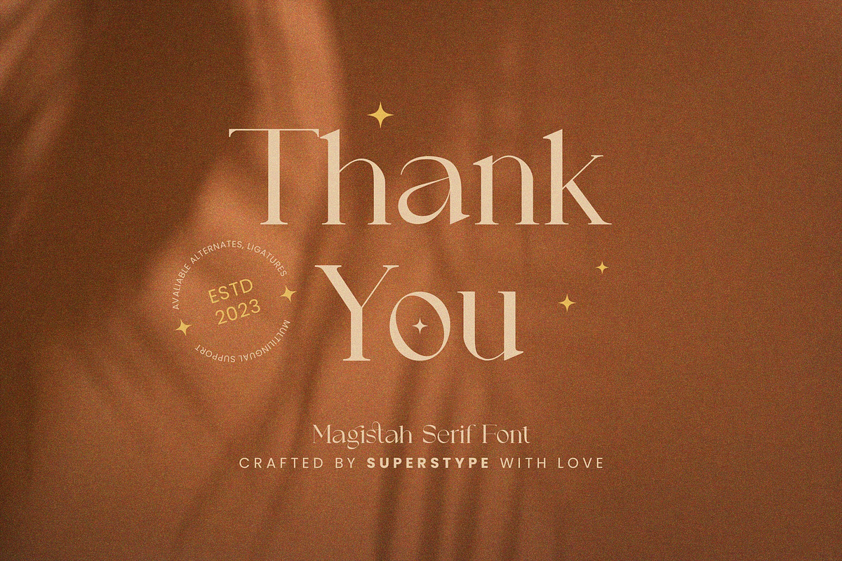 Magistah Authentic Serif Style, a Serif Font by Kren Studio (Photo 9 of 10)