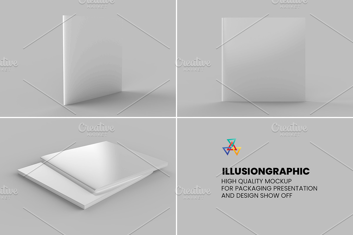 Square Catalog / Magazine Mockup, a Books & Magazine Mockup by Illusiongraphic (Photo 22 of 22)