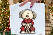 Winter Pijama Dog Clipart, an Illustration by Craft Nest (Thumbnail 9 of 10)