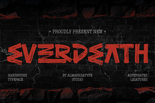 Everdeath – Handbrush Typeface