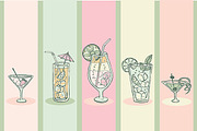 Doodle cocktail patterns and menu, a Pattern Graphic by Mehendra Art (Thumbnail 3 of 4)