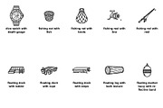 Marine navigation instruments Icons, an Outline Icon by Nurlan's shop (Thumbnail 2 of 6)