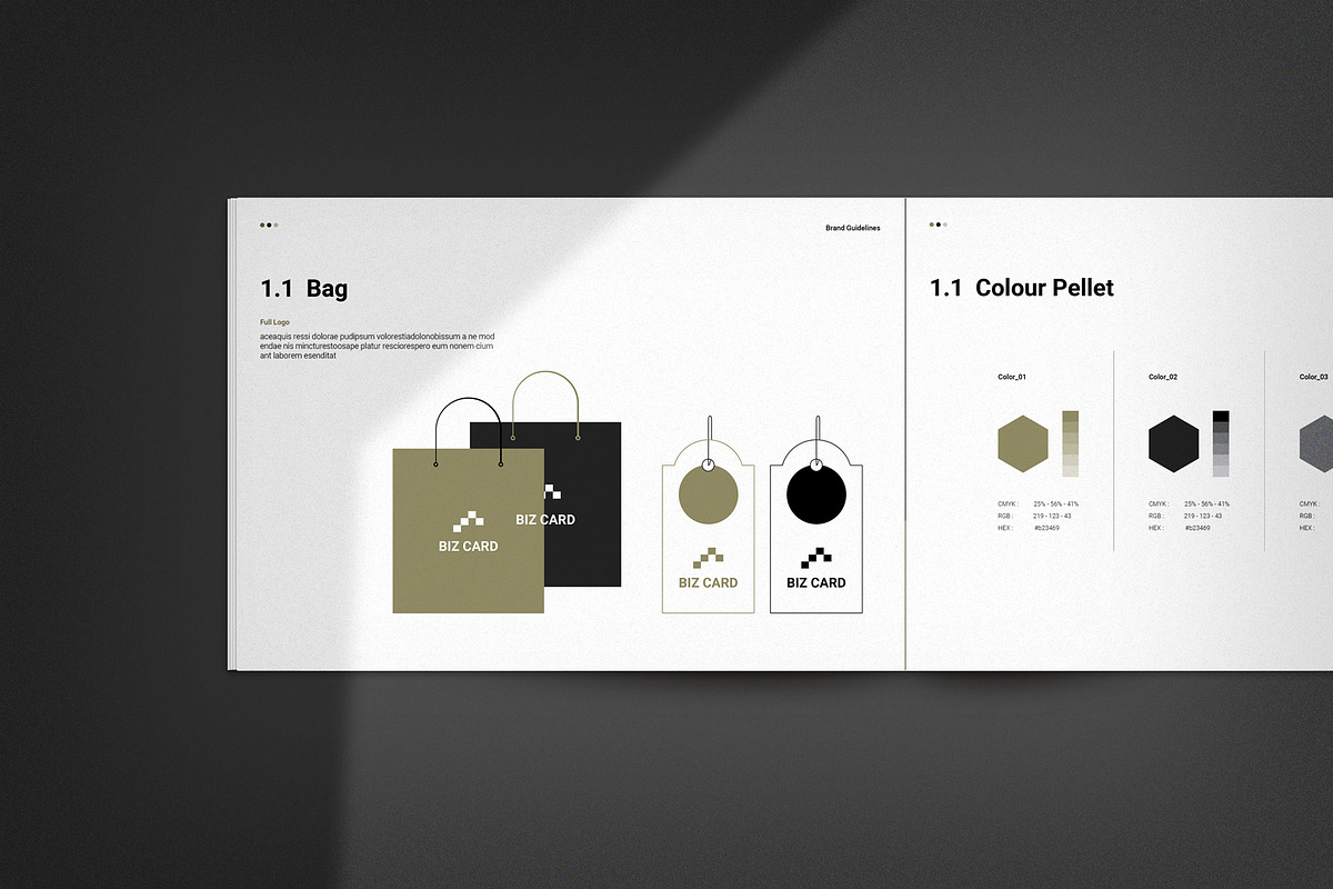 Minimal Brand Guidelines, a Brochure Template by metastudio38 (Photo 2 of 6)