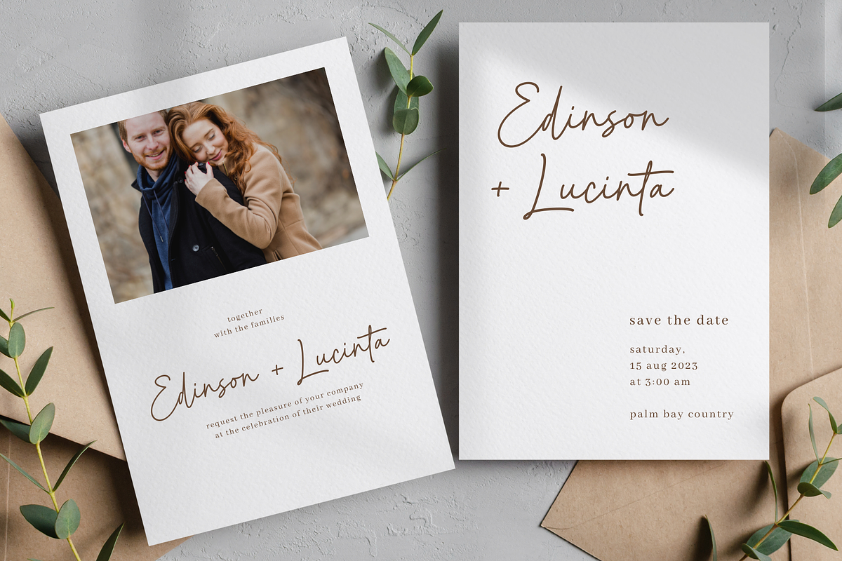Hattinand - Monoline Font, a Script Font by Sronstudio (Photo 2 of 12)