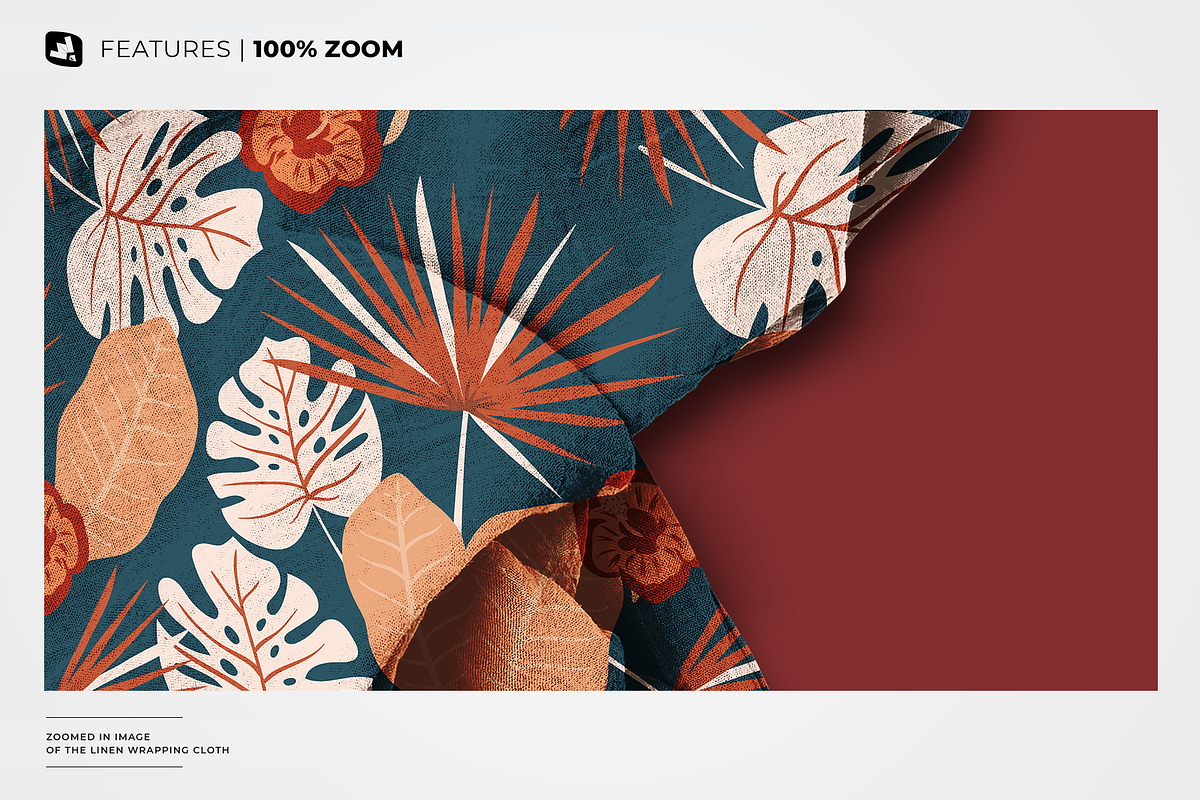 Linen Wrapping Cloth Mockup