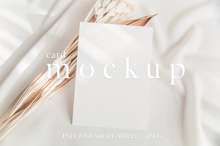 Wedding 5x7 Neutral Card Mockup, a Product Mockup by ILoveMockupDesign