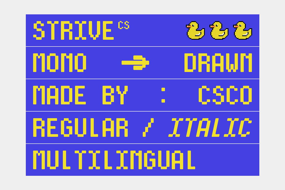 CS Strive Mono Drawn, a Sans Serif Font by Craft Supply Co. (Photo 5 of 8)