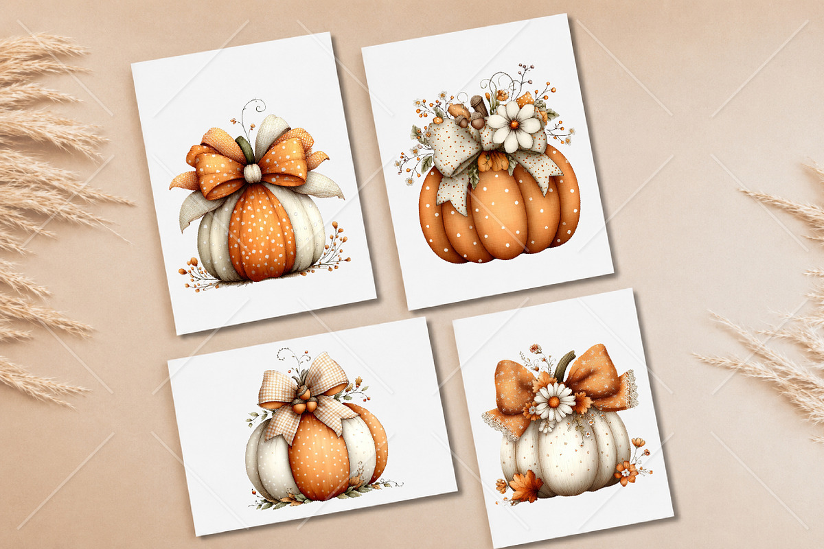 Whimsical Orange Cream Pumpkin PNG, a Seasonal Illustration by Canvas Craft (Photo 9 of 10)