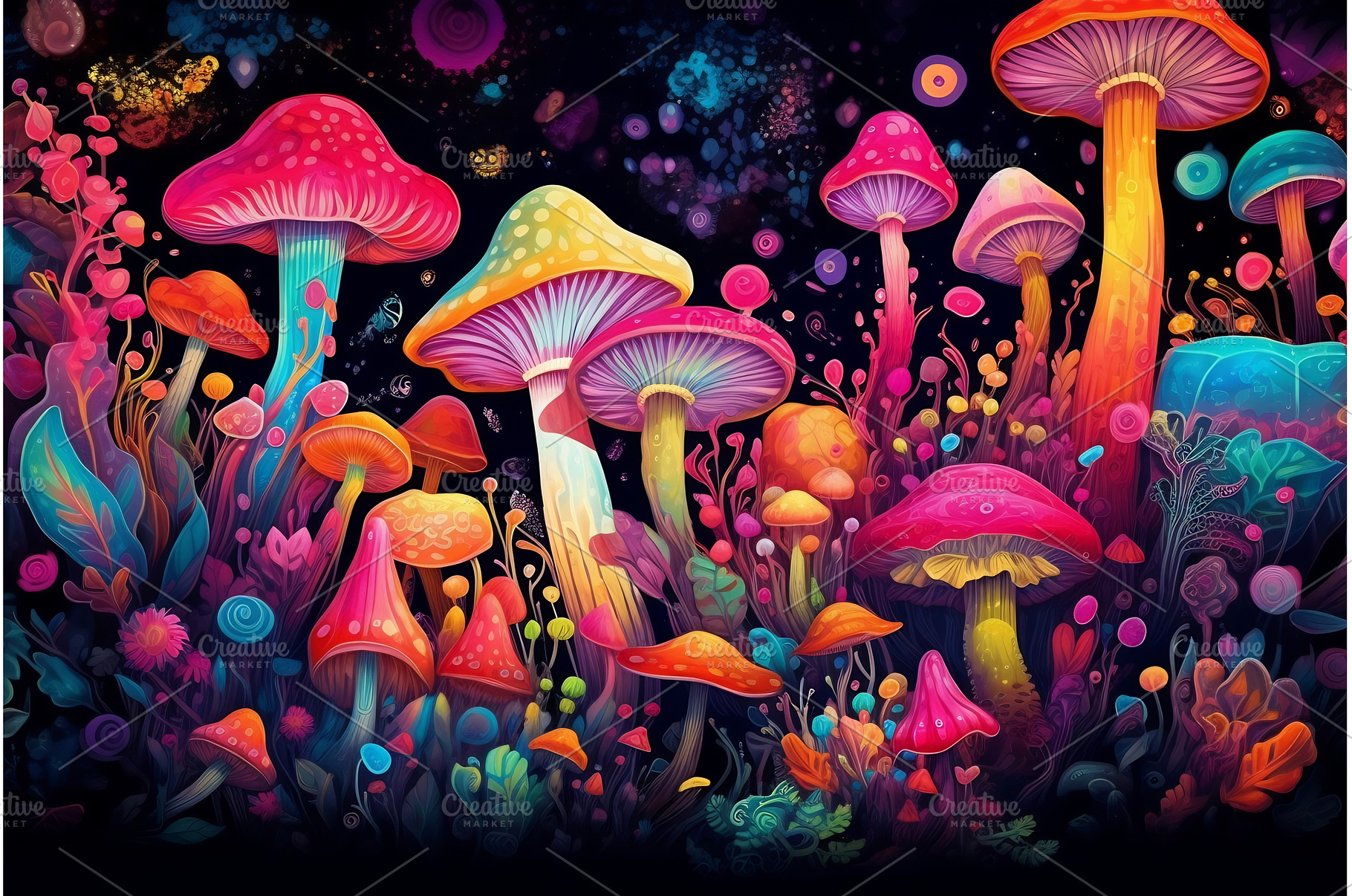 Magic mushrooms. Psychedelic, an Industrial Photo by Beautiful things