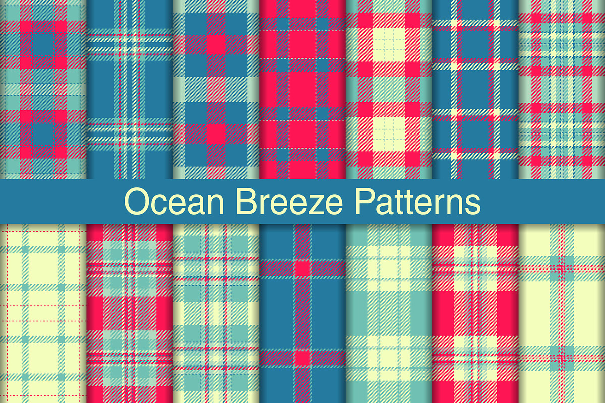 #208 Ocean Breeze Patterns, a Pattern Graphic by Plaid4You (Photo 1 of 5)