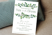 Help me Say yes to the Dress card, an Invitation Template by EvaTemplates (Thumbnail 3 of 5)
