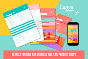Nail Studio Marketing Templates, a Marketing Template by PaolaroiDesign (Thumbnail 5 of 7)