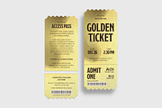 Golden Ticket Invitation Template, an Invitation Template by BrandPacks (Thumbnail 2 of 4)
