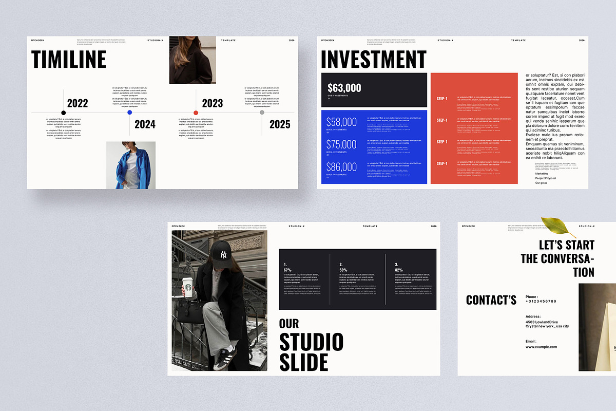 Pitch Deck Presentation Template, a Presentation Template by Aura Agency (Photo 8 of 8)
