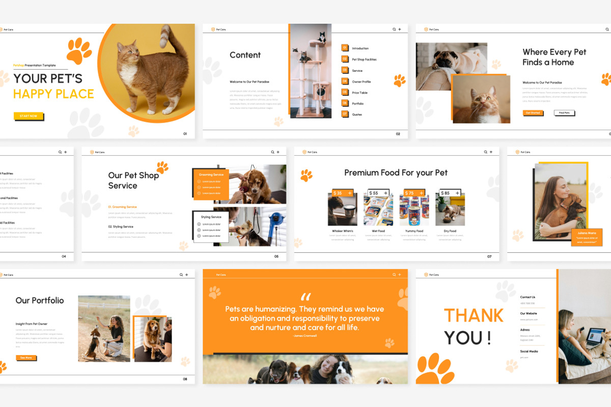 Pet Shop Presentation Slides, a Presentation Template by Antstheme (Photo 2 of 2)