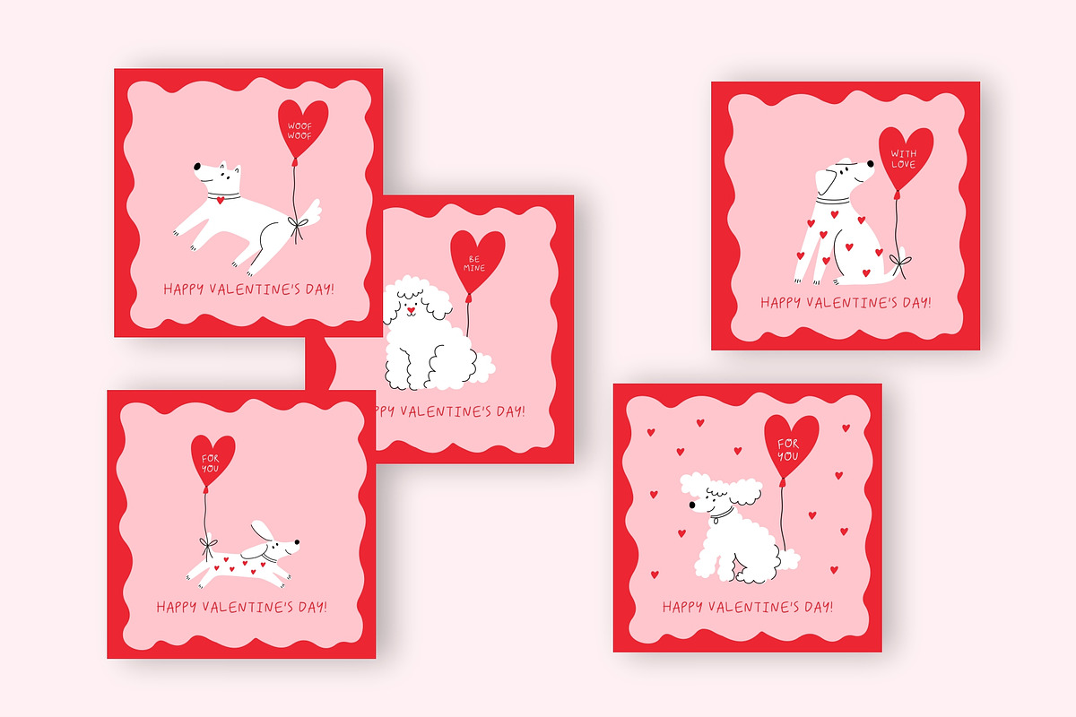 Birthday Dogs Clipart, a Decorative Illustration by Barkova Nadya (Photo 10 of 10)