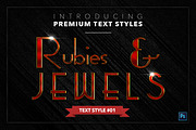 Rubies & Jewels #1 - 20 Text Styles, a Layer Style Add-On by Jonas Stensgaard (Thumbnail 2 of 23)