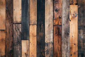 Rustic Reclaimed Wood Wall Texture B, a Background Photo by Pixeness Studio