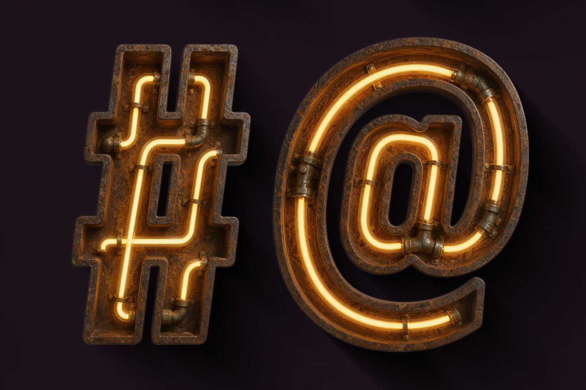 Rusty Neon Font, a Sans Serif Font by Handmadefont (Photo 4 of 19)