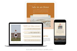 Sedona - Kajabi Sales Page Template