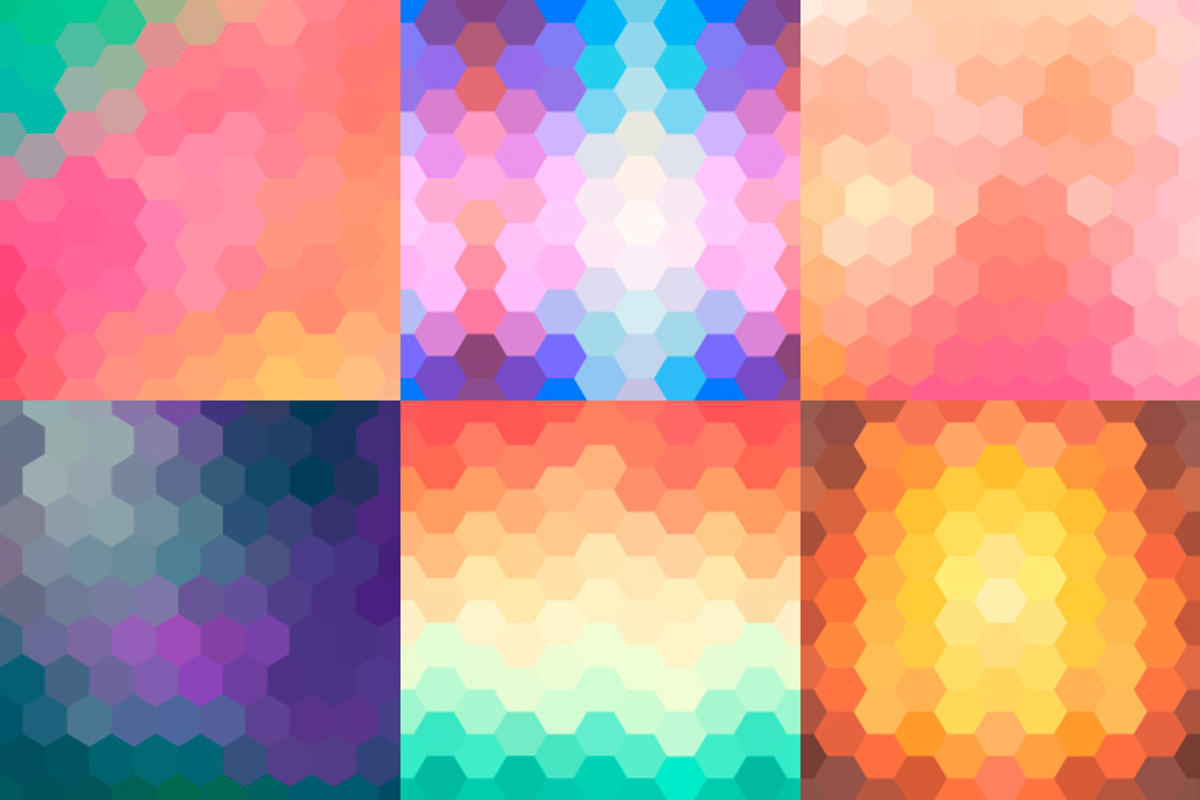 10 Hexagonal Backgrounds. Vol. 3 preview 2