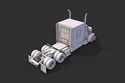 Low Poly American Heavy Truck, a Cars & Vehicle 3D Model by CreativeeArt (Thumbnail 6 of 8)