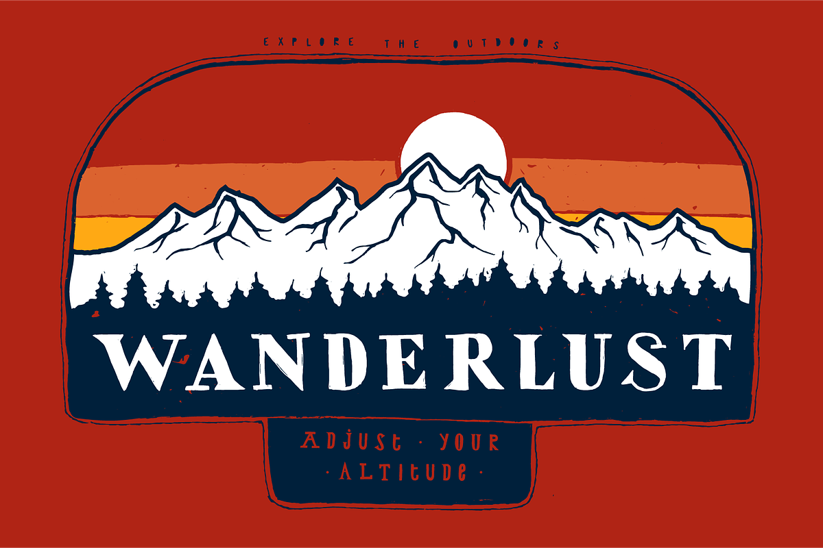 Wanderlust, an Illustration by hand draw