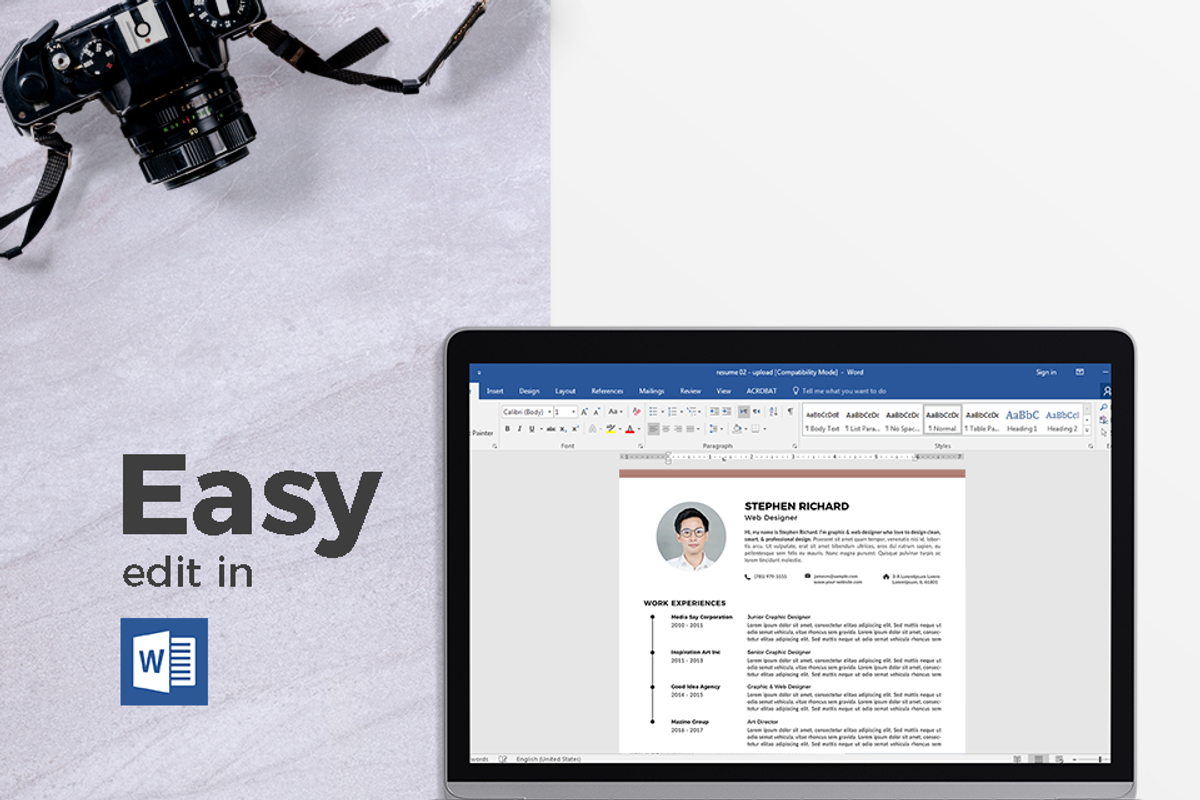 Vol.53 Resume & CV Template, a Resume Template by Hito Graphic (Photo 6 of 8)