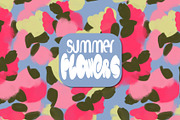 Vibrant bold neon flowers pattern, a Pattern Graphic by Nocito Design (Thumbnail 1 of 5)
