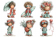 Whimsical Summer Beach Kids Clipart, an Illustration by Daily.Designs (Thumbnail 3 of 7)