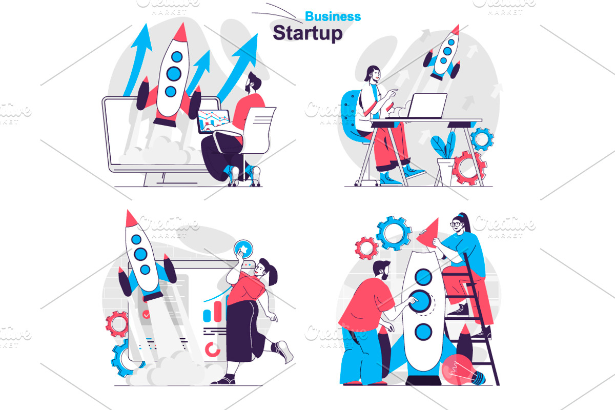 Flat Design Concept Illustrations, a Finance Illustration by alexdndz (Photo 8 of 42)