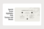 Canva Wedding Website Template, a Landing Page Template by Snapybiz (Thumbnail 4 of 11)