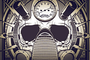 Detailed Vector Skull Illustration, an Illustration by Imagine Design (Thumbnail 1 of 5)