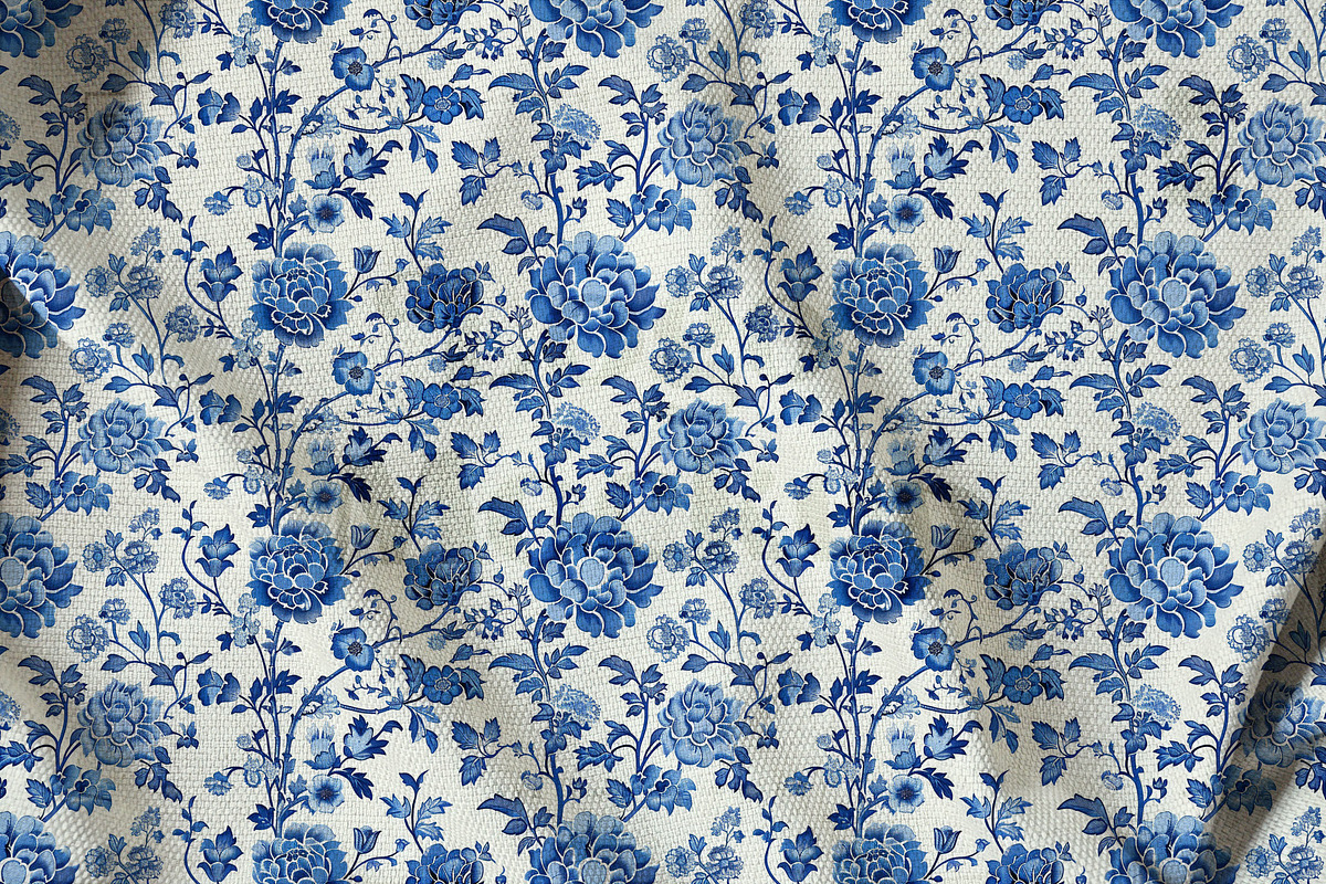 Chinoserie Floral Seamless Pattern, a Pattern Graphic by Olya Creative (Photo 2 of 8)