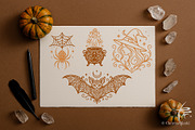 Mystic Autumn Halloween Ornaments, an Object Graphic by Christine Krahl (Thumbnail 3 of 8)