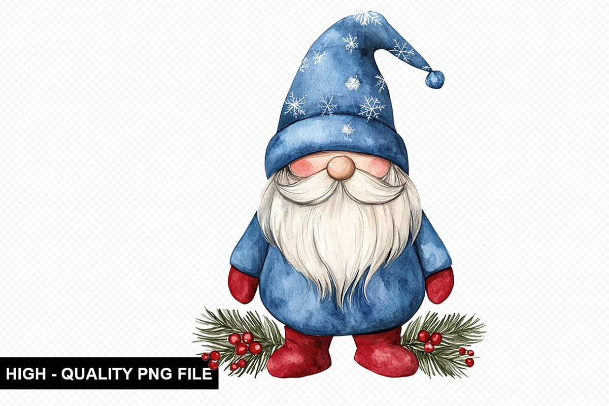 Christmas Gnome Clipart Bundle, an Illustration by crative8112 (Photo 9 of 10)
