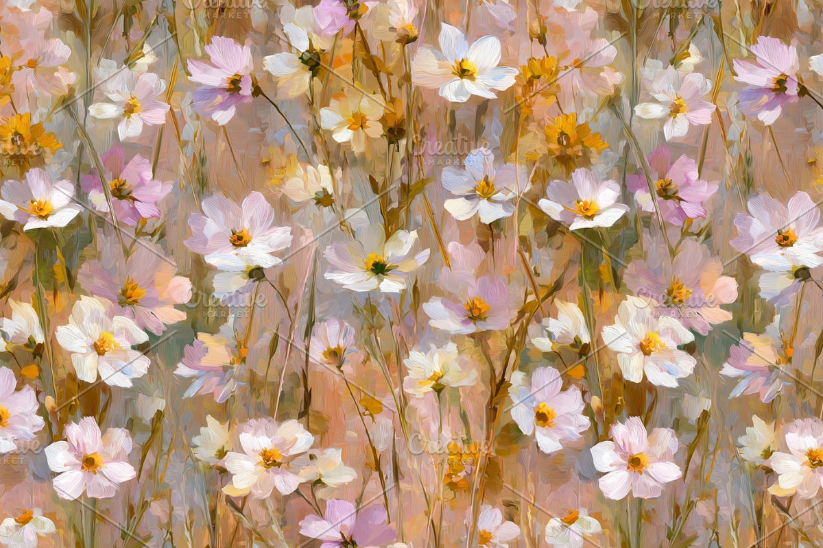 Impressionist Floral 24 Patterns Set, a Pattern Graphic by LoveDesignShop (Photo 7 of 11)