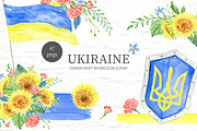 Watercolour Ukraine Illustration, an Illustration by Corner Croft (Thumbnail 1 of 6)