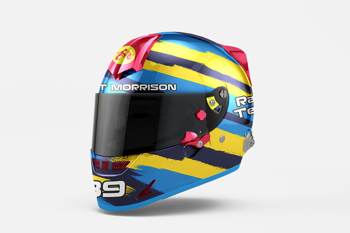 Helmet Mockup - 4 views, a Merchandise Mockup by Illusiongraphic (Photo 6 of 18)