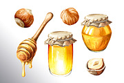 Huzelnuts. Watercolor collection, a Food Illustration by Daria Ustiugova (Thumbnail 18 of 23)