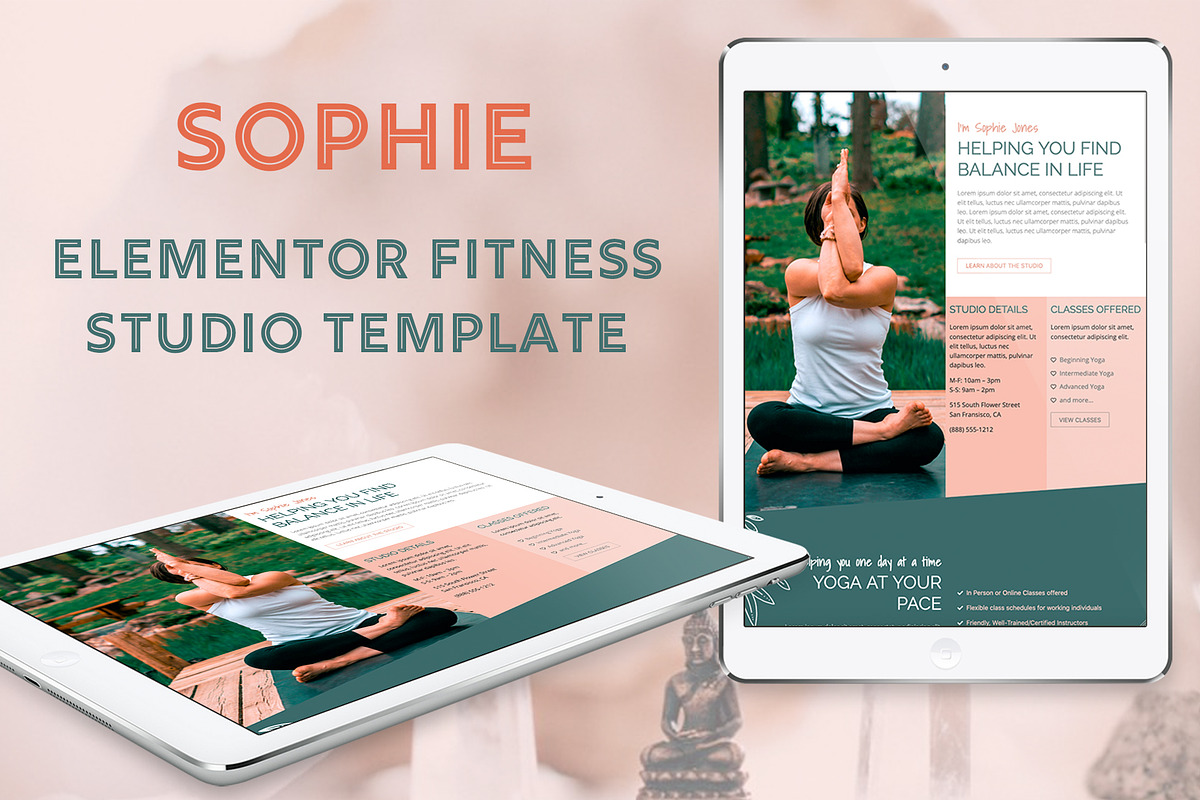 Sophie // Wellness Inspired Template, a WordPress Template by by Masselyn (Photo 1 of 3)