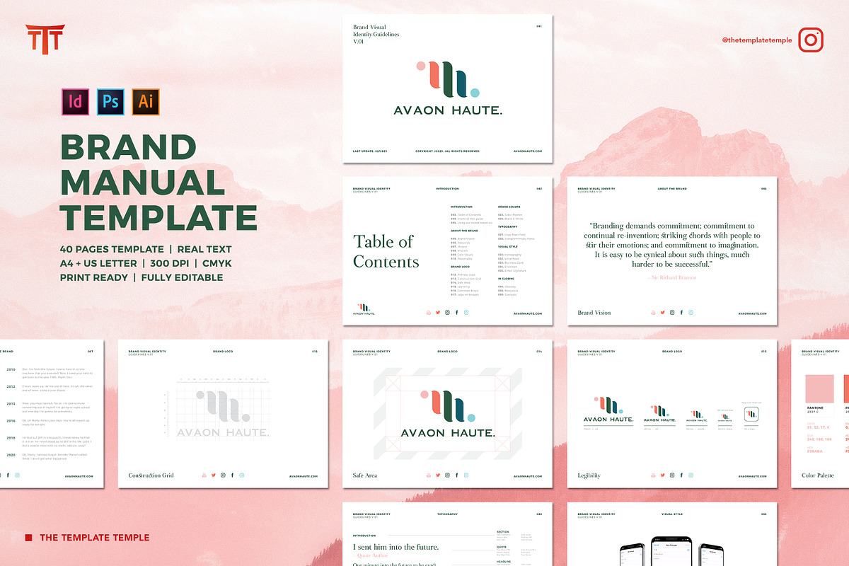Brand Visual Identity Guidelines, a Brochure Template by Andre28 (Photo 1 of 9)